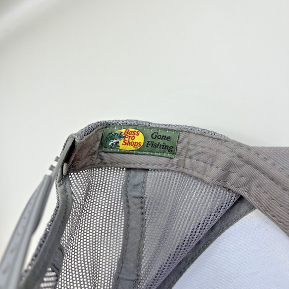 Bass Pro Shops Hunter Grey Snapback Trucker Mesh Hat Adult One Size - Picture 4 of 6